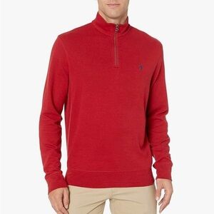 Ralph Lauren Red Zip Up Sweater
